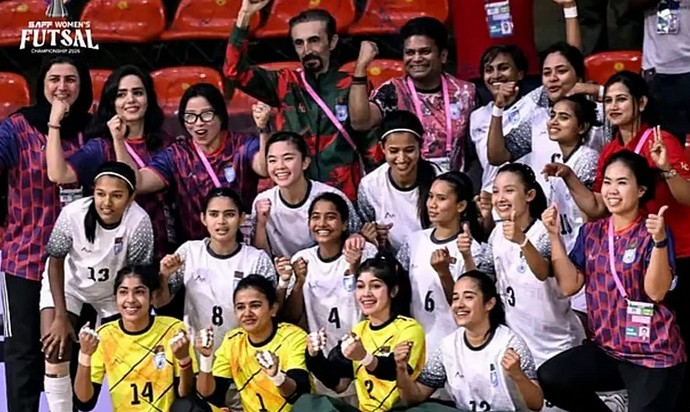 Tarique felicitates SAFF Women’s Futsal Team